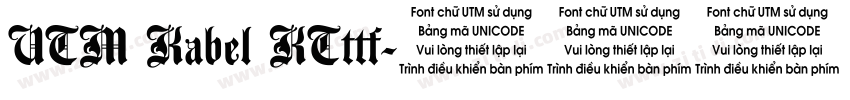 UTM Kabel KTttf字体转换